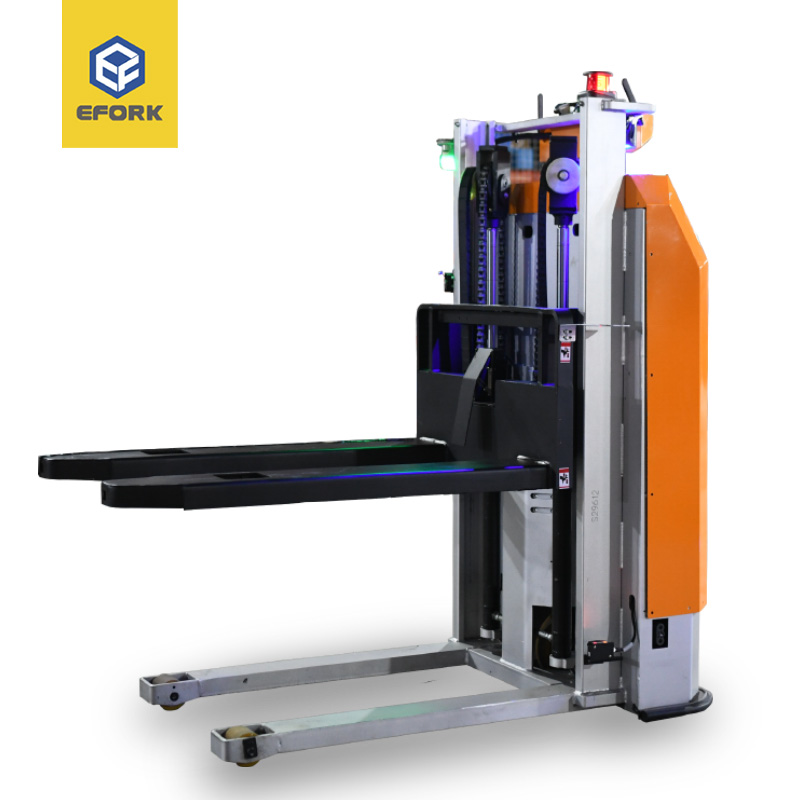 21款堆垛式AGV叉车