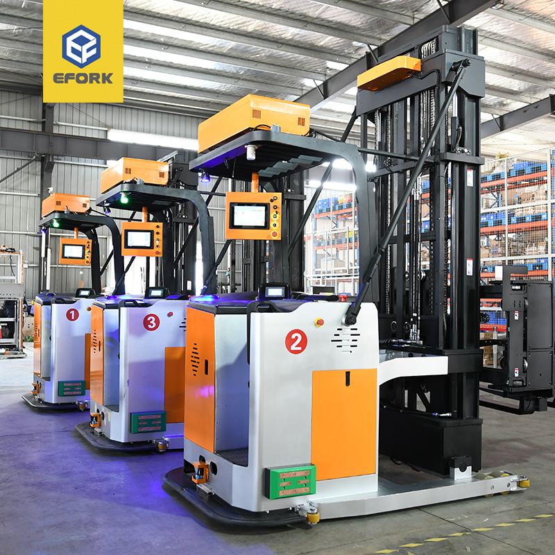 薄膜行业窄巷道无人搬运系统解决方案