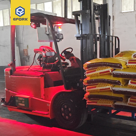 化肥行业平衡重AGV双层软包堆叠