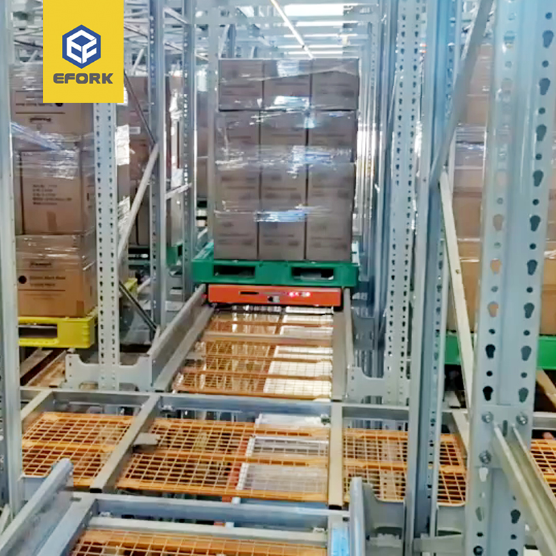 宠物用品四向穿梭车密集存储解决方案